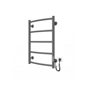 Mario-Radiators Kúpeľňový rebríkový radiátor CLASSIC 65W/230V 66x42 cm nerez/antracit pravý 2.9.045896.GR vyobraziť