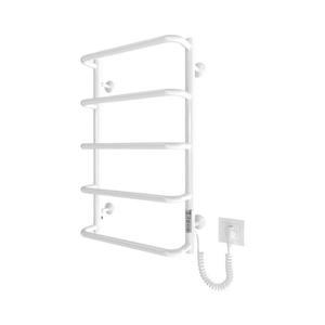 Mario-Radiators Kúpeľňový rebríkový radiátor LUX 65W/230V 66x42 cm nerez/biela pravý 2.3.0313.10.WM vyobraziť