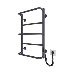 Mario-Radiators Kúpeľňový rebríkový radiátor LUX 65W/230V 66x42 cm nerez/antracit pravý 2.9.047505.GR vyobraziť