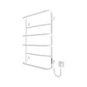 Mario-Radiators Kúpeľňový rebríkový radiátor LUX 105W/230V 81x52 cm nerez/biela pravý 2.3.0315.10.WM vyobraziť