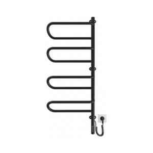 Mario-Radiators Elektrický otočný sušiak na uteráky ELECTRA 120W/230V 102, 5x44, 5 cm nerez/čierna pravý 2.3.1004.11.BM vyobraziť