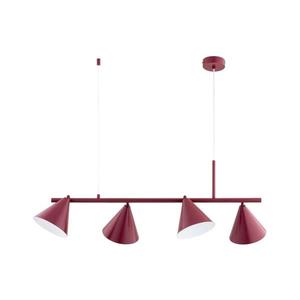 Závesný luster na lanku ZELTA 4xE27/15W/230V červený 63422 vyobraziť