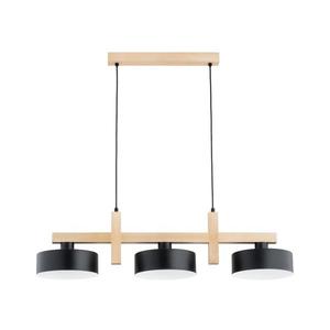 Závesné svietidlo na lane CERTA 3xE27/15W/230V čierna/béžová 62614 vyobraziť