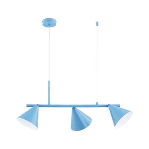 Luster na lanku ZELTA 3xE27/15W/230V modrý 62629 vyobraziť