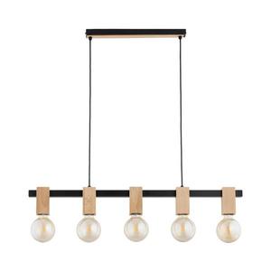 Luster na lanku MAXIM 5xE27/15W/230V čierna/béžová 63415 vyobraziť