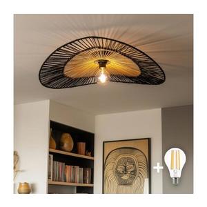 Brilagi - LED Prisadený luster CERIA BOHO 1xE27/40W/230V pr. 50cm čierna/hnedá/dub BG3985+EG781092 vyobraziť