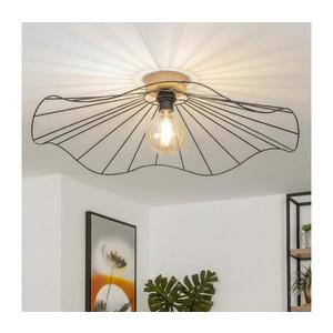 Brilagi - LED prisadené stropné svietidlo CERIA WIRE 1xE27/40W/230V pr. 80 cm čierna/dub BG3985+EG300157 vyobraziť