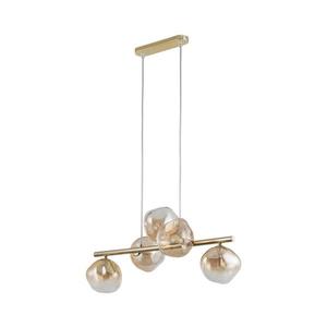 Brilagi - Luster na lanku VULCANO 5xG9/8W/230V zlatá/dymová béžová 11639 vyobraziť