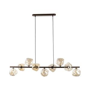 Brilagi - Závesný luster na lanku VULCANO 9xG9/8W/230V hnedá/dymová béžová 11623 vyobraziť