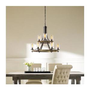 Elstead Quintiesse QN-ANGELO9 - Luster na reťazi ANGELO 9xE27/60W/230V dubový dekor QN-ANGELO9 vyobraziť