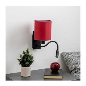 Brilagi-LED Nástenná lampa NUBILA 1xE27/25W/230V+LED/3W čierna/pompej.červená BG1558+BG1579 vyobraziť