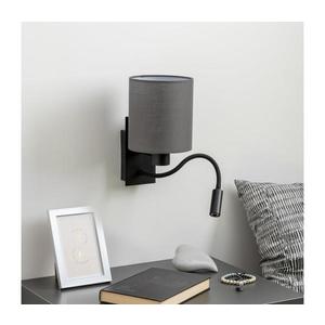 Brilagi - LED Nástenná lampa NUBILA 1xE27/25W/230V + LED/3W čierna/antracit BG1558+BG1574 vyobraziť