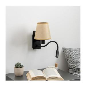 Brilagi - LED Nástenná lampa NUBILA 1xE27/25W/230V+LED/3W čierna/svetlohnedá BG1558+BG1571 vyobraziť