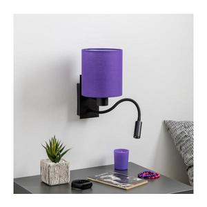 Brilagi - LED Nástenná lampa NUBILA 1xE27/25W/230V + LED/3W čierna/fialová BG1558+BG1580 vyobraziť