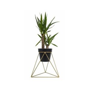 HowHomely Stojan na kvetináč TRIANGL 40x45 cm zlatá 10-1533/40/-zloty vyobraziť