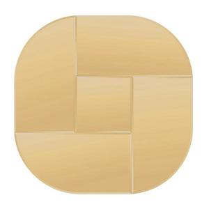 Nástenné zrkadlo MUNCH 100x100 cm zlaté 124659 vyobraziť