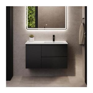 BATH DELUXE Kúpeľňová skrinka s umývadlom HELSINKI 95 cm pravá/čierna BT0182+BT0192 vyobraziť