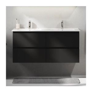 BATH DELUXE Kúpeľňová skrinka s umývadlom HELSINKI 120 cm čierna 2xBT0186+BT0197 vyobraziť