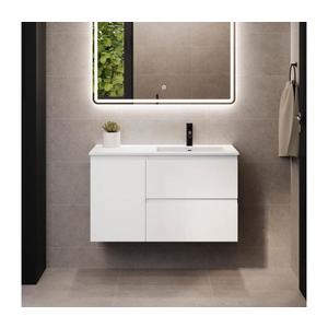 BATH DELUXE Kúpeľňová skrinka s umývadlom HELSINKI 95 cm pravá/biela BT0181+BT0192 vyobraziť