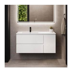 BATH DELUXE Kúpeľňová skrinka s umývadlom HELSINKI 115 cm ľavá/biela BT0183+BT0194 vyobraziť