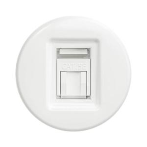 lap - Retro dátová zásuvka bez rámčeka snehovo biela W/DATA vyobraziť