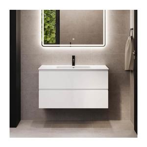 BATH DELUXE Kúpeľňová skrinka s umývadlom HELSINKI 100 cm biela BT0187+BT0193 vyobraziť