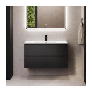 BATH DELUXE Kúpeľňová skrinka s umývadlom HELSINKI 120 cm čierna BT0190+BT0196 vyobraziť