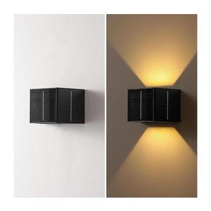Brilagi - LED Solárne nástenné svietidlo SOLAR CUBE LED/2W/3, 2V 1300 mAh IP54 BRI8489 vyobraziť