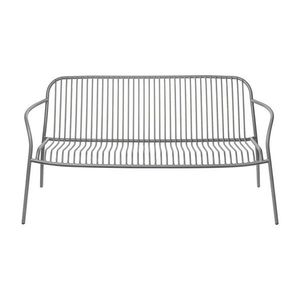 Sivá kovová záhradná lavica Yua Wire – Blomus vyobraziť