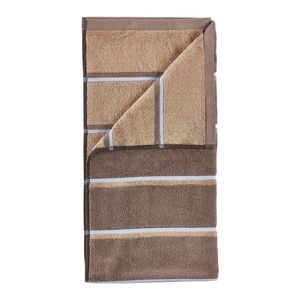 Hnedý/béžový bavlnený uterák 50x100 cm Sauna – Zone vyobraziť