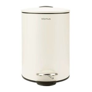 Krémovobiely pedálový oceľový odpadkový kôš 3 l Tubo – Blomus vyobraziť