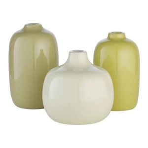 Zelené keramické súprava váz 3 ks (výška 9 cm) Ceola – Blomus vyobraziť