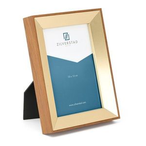 Kovový stojací rámček v mosadznej farbe 13, 5x18, 5 cm Marseille – Zilverstad vyobraziť