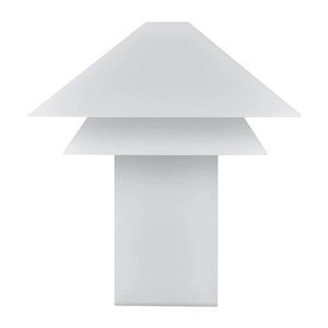 Biela LED stolová lampa so stmievačom s kovovým tienidlom (výška 33, 5 cm) Sanaka – Blomus vyobraziť