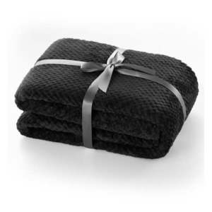 Čierna deka z mikrovlákna DecoKing Henry, 70 × 150 cm vyobraziť