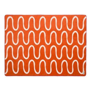Oranžová deka 150x200 cm Swirl – noo.ma vyobraziť