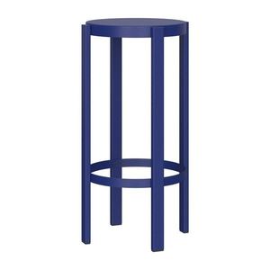 Modrá oceľová barová stolička (výška sedadla 75 cm) Doon – noo.ma vyobraziť