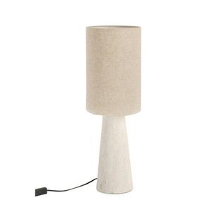 Béžová stolová lampa s textilným tienidlom (výška 65, 5 cm) Marara – Bizzotto vyobraziť