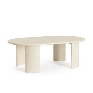 Krémovobiely konferenčný stolík z mangového dreva 80x130 cm Orlando – Bizzotto vyobraziť