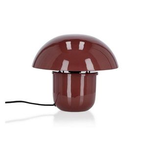 Vínovočervená kovová stolová lampa s kovovým tienidlom (výška 27 cm) Koppel – Bizzotto vyobraziť