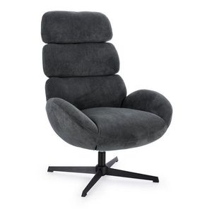 Čierne otočné kreslo Violante – Bizzotto vyobraziť