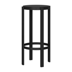 Čierna oceľová barová stolička (výška sedadla 75 cm) Doon – noo.ma vyobraziť
