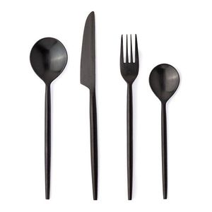 Čierny antikoro príbor 16 ks pre 4 osoby Bronte – Bizzotto vyobraziť