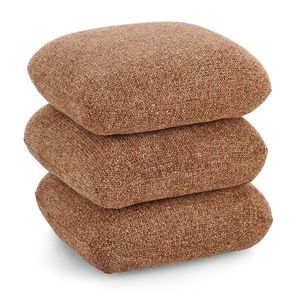 Taburet z textílie buklé v terakotovej farbe Antara – Bizzotto vyobraziť