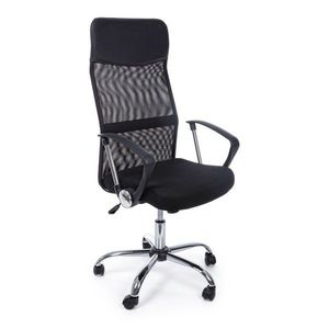 Čierna čalúnená kancelárska stolička Dakar – Yes Everyday vyobraziť