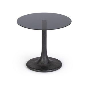 Okrúhly odkladací stolík so sklenenou doskou ø 45 cm Aberdeen – Bizzotto vyobraziť