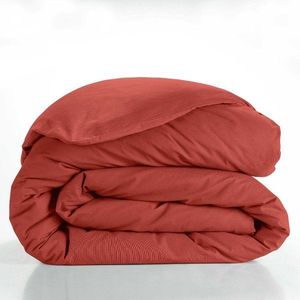 Bavlnená obliečka na perinu na dvojlôžko/predĺžená v tehlovej farbe 240x220 cm Lina – douceur d'intérieur vyobraziť