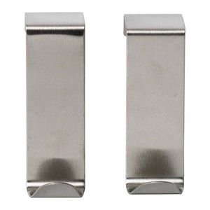 Závesné kovové háčiky v súprave 2 ks v lesklej striebornej farbe Fixeo – douceur d'intérieur vyobraziť