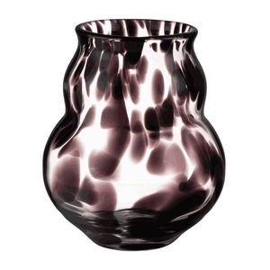 Tmavohnedá sklenená ručne vyrobená váza (výška 22 cm) Dam – noo.ma vyobraziť