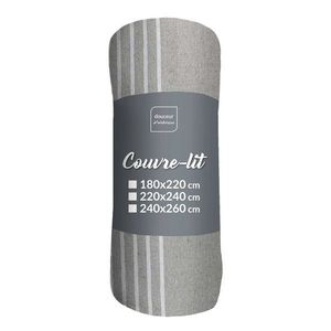 Sivý pléd 240x260 cm Adele – douceur d'intérieur vyobraziť